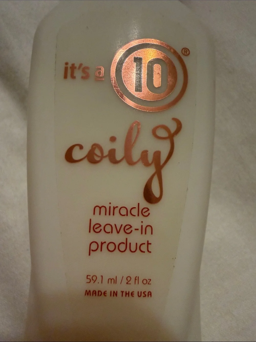 It's a 10 Coily Miracle Leave-In Product